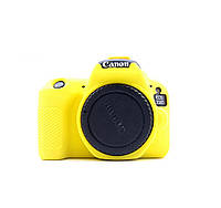 Защитный силиконовый чехол для фотоаппаратов Canon EOS 200D, 250D, 200D II - желтый