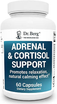 Домішка преміумкласу для надниркових залоз і кортизолу Dr. Berg Adrenal&Cortisol Support 60 капсул