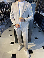 Мужской классический костюм Giotelli Бежевый Модный мужской костюм Красивый классический костюм