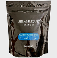 Турецкий кофе мелкомолотый Selamlique 500 г, кофе для турки средней обжарки, без добавок *