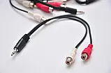 Кабель 3.5/RCA/AUX/2.5/мм/minijack/тюльпани перехідник аудіо стерео, фото 7