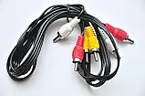 Кабель 3.5/RCA/AUX/2.5/мм/minijack/тюльпани перехідник аудіо стерео, фото 9