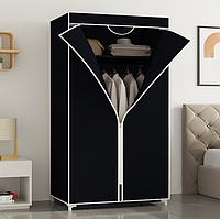 Складна тканинна шафа для одягу та взуття 8863 Чорний K-K.