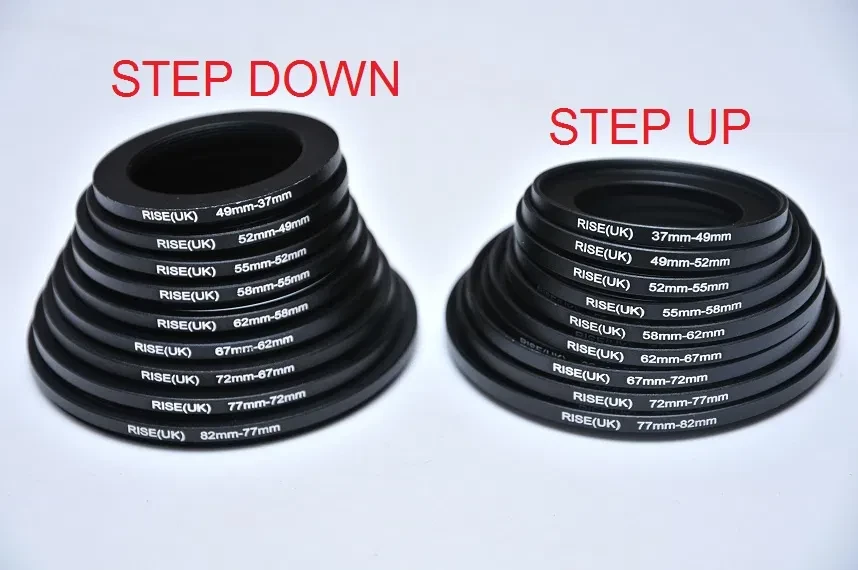 Перехідне кільце Step Up Down 37/49/52/55/58/62/67/72/77/82 мм