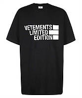 Футболка черная Vetements Limited Edition Ветеменс футболка мужская | женская | детская S