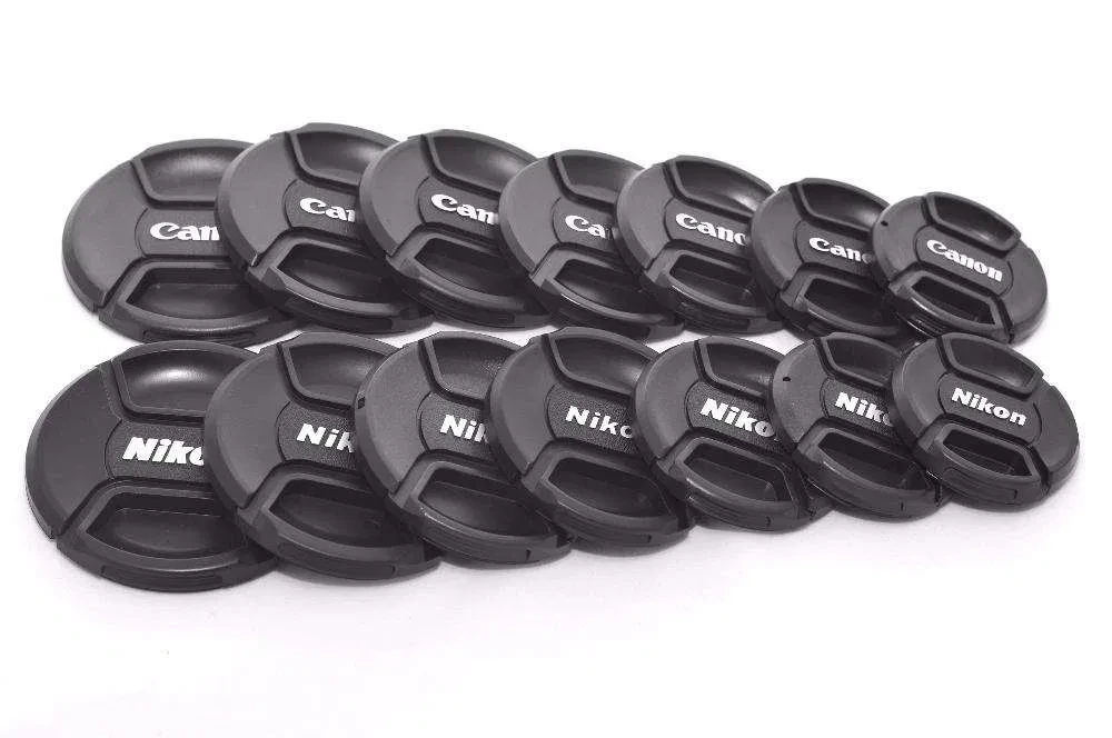 Nikon/Canon Передня кришка об'єктива 49 52 55 58 62 67 72 77 82 мм, фото 1