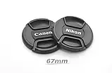 Nikon/Canon Передня кришка об'єктива 49 52 55 58 62 67 72 77 82 мм, фото 6