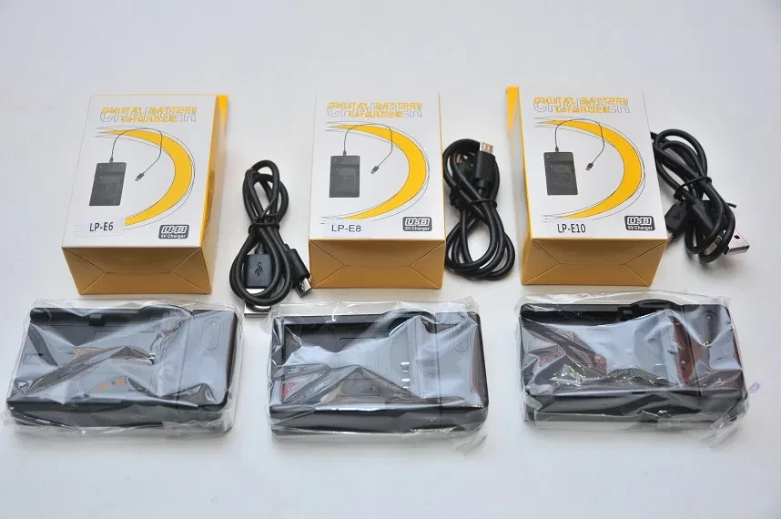 Canon LP-E5/LP-E6/LP-E8/LP-E10/BP-511/LP-E12/LP-E17 USB Зарядний