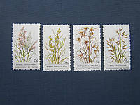 4 марки Бопутатсвана (ЮАР) 1981 флора цветы травы MNH