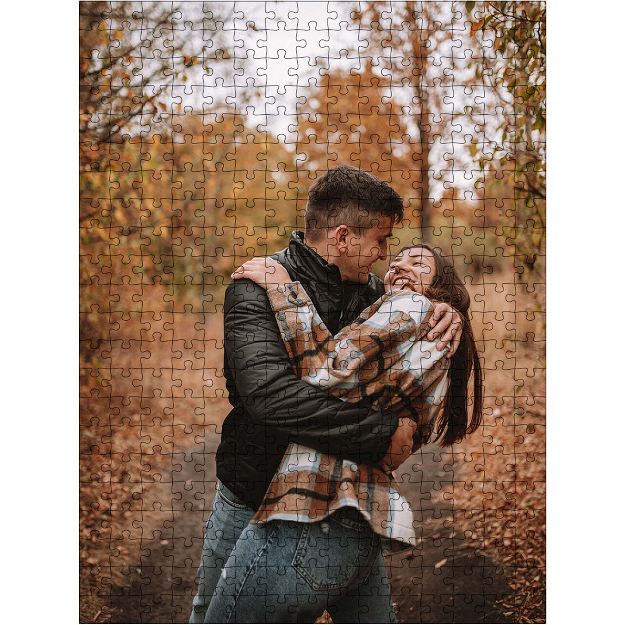 Класичний Дерев'яний Пазл Вертикальний Woods Story За Вашим Фото L, фото 1