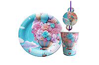 Набор посуды "Цветущий воздушный шар"