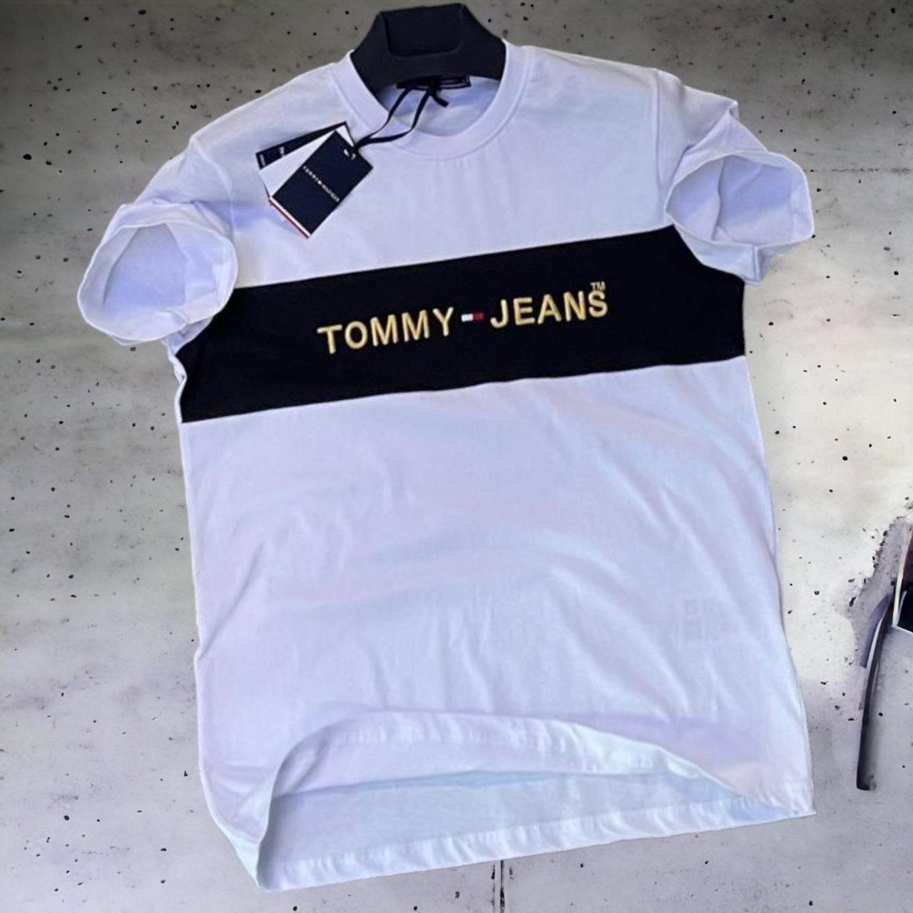 RIO Футболка мужская Tommy Hilfiger LUX КАЧЕСТВО белая / томми хилфигер ...