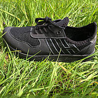 Мужские кроссовки лето черные 41 размер. Кроссовки сетка сеточка мужские. Модель 83872. OD-285 Цвет: черный