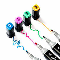 Набор цветных маркеров 80 шт | Специальные фломастеры для рисования | CO-726 Touch маркеры tis tal