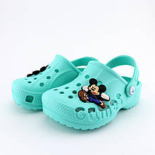 2032бір Крокси бірюзові для хлопчика тм Vitaliya