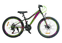 Велосипед спортивный детский 7-12 лет CORSO Gravity 24 дюйма Черный