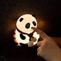 Детский силиконовый ночник светильник Панда SE-592 7 цветов tis tal