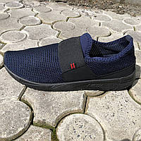 Чоловічі кросівки із сітки 41 розмір. Літні кросівки сітка, взуття для бігу. Модель 44252. EN-949 Колір: синій