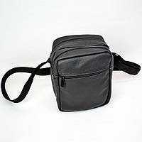 Сумка мессенджер из натуральной кожи, мужская большая сумка на 4 кармана с FH-837 черной молнией tis tal