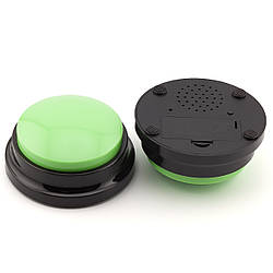 Голосова кнопка, інтерактивна іграшка з функцією запису, розмір 9х4, 5см, колір Салатовий