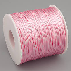 Шнур атласний Шамбала 1,5 мм +-70 м Рожевий світлий