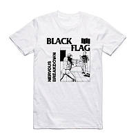 Футболка белая Black Flag ''Nervous Breakdown'' Vintage Look T-Shirt