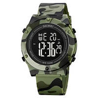 Військовий чоловічий наручний годинник зелений SKMEI 1772CMGNBK / Протиударний годинник / Годинник FQ-943 для військовослужбовців