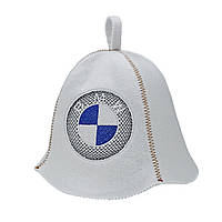 Банная шапка Luxyart "BMW", искусственный фетр, белый (LA-304) js