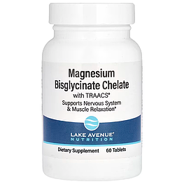 Magnesium Bisglycinate Chelate with TRAACS® Lake Avenue Nutrition 60 таблеток