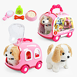 М'яка іграшка Песик у переносці на колесах, фото 4