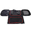Сумка переноска для котів та собак 78x47x29 см CosmoPet CP-05 (L) Black-Red, фото 5