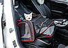 Сумка переноска для котів та собак 78x47x29 см CosmoPet CP-05 (L) Black-Red, фото 10