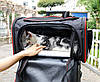 Сумка переноска для котів та собак 78x47x29 см CosmoPet CP-05 (L) Black-Red, фото 9