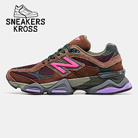 Женские кроссовки New Balance 9060 Burgundy Pink, кроссовки Нью Беленс 9060 бордовые, nb 9060