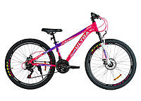 Велоcипед спортивный подростковый рост 135-155 см 26 дюймов CORSO Ultra Розовый