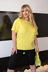 Базова жіноча футболка "Enkel" Жовтий 42/44