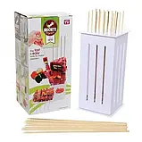 ❤️Пристосування для швидкого нанизування шашлику Brochette Express | Шпажки для шашлику, фото 9