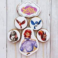 Набір №1 принцеса Софія прекрасна пряники їстівні топпери фігурки персонажі герої для торта