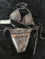 Купальник женский тигровый купальник Cristian Dior женский купальник раздельный размер s-m