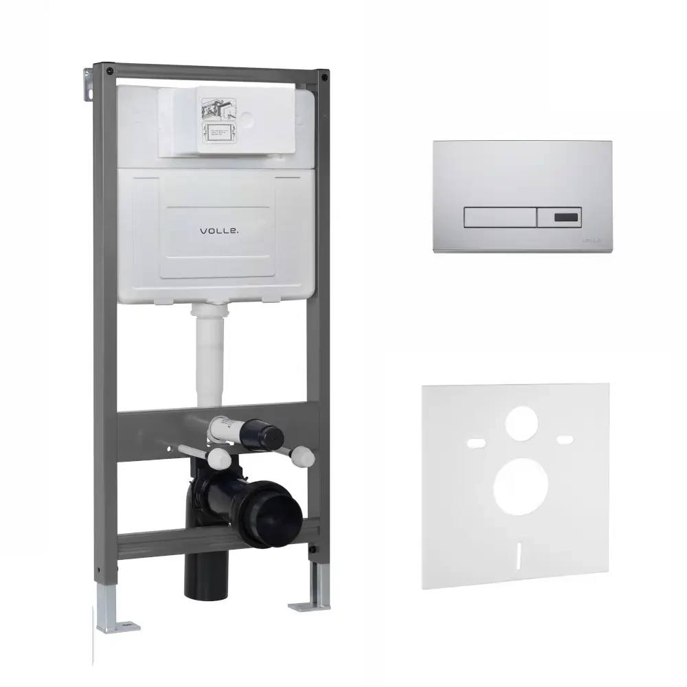 Інсталяція для унітаза Volle Master Evo Sensor 2220.010301 із сенсорною кнопкою хром