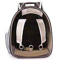 Рюкзак для переноски кошек и собак с стенкой иллюминатором CosmoPet CP-06 Tawny «D-s»