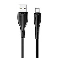 Кабель Usams US-SJ372 U38 Type-C Charging and Data Cable 1m Black inc tal