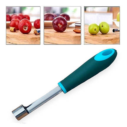 Ніж для видалення серцевини фруктів та овочів Congyao з силіконовою ручкою, фото 1