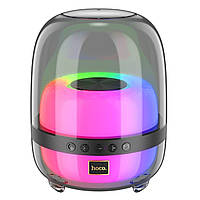 Портативна колонка HOCO BS58 Crystal colorful luminous BT speaker Magic Black Night inc tal