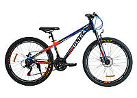 Велоcипед спортивный подростковый рост 135-155 см 26 дюймов CORSO Ultra Синий