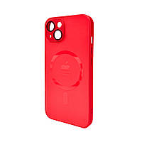 Чохол для смартфона AG Glass Matt Frame Color MagSafe Logo for Apple iPhone 13 Cola Red inc tal