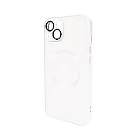 Чохол для смартфона AG Glass Matt Frame Color MagSafe Logo for Apple iPhone 13 Pearly White inc tal