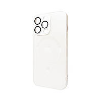 Чохол для смартфона AG Glass Matt Frame Color MagSafe Logo for Apple iPhone 13 Pro Pearly White inc tal