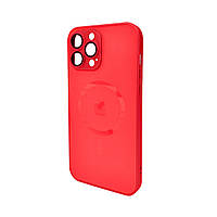 Чохол для смартфона AG Glass Matt Frame Color MagSafe Logo for Apple iPhone 13 Pro Max Cola Red inc tal