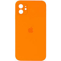 Чохол для смартфона Silicone Full Case AA Camera Protect for Apple iPhone 12 52,Orange inc tal